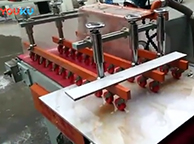 大块瓷片自动切割45度内倒角机