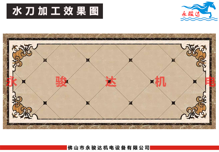 龙门式三轴数控水刀切割机效果图